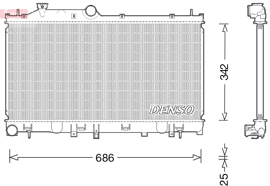 Радиатор охлаждения Polcar 72X1082K