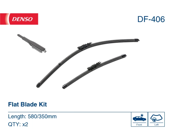DF406 Denso Щетка-дворник лобового стекла, водительская