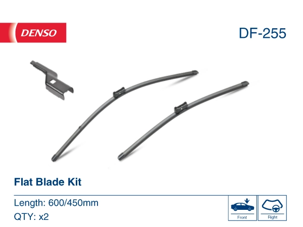 Щетка стеклоочистителя лобового стекла, водительская Denso DF255 цена, от 25.68 USD