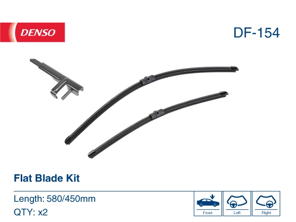 DF154 Denso Щетка стеклоочистителя лобового стекла, пассажирская