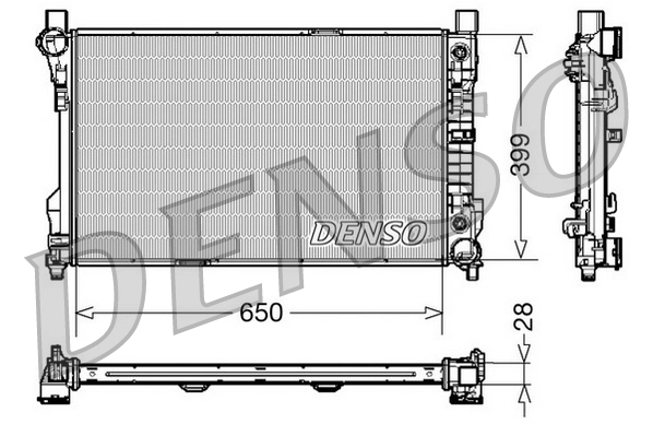 DRM17079 Denso Радиатор основной