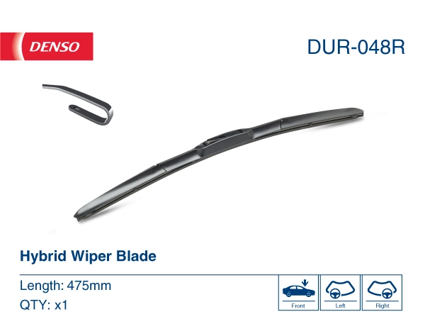 DUR048R Denso Щетка стеклоочистителя лобового стекла, пассажирская