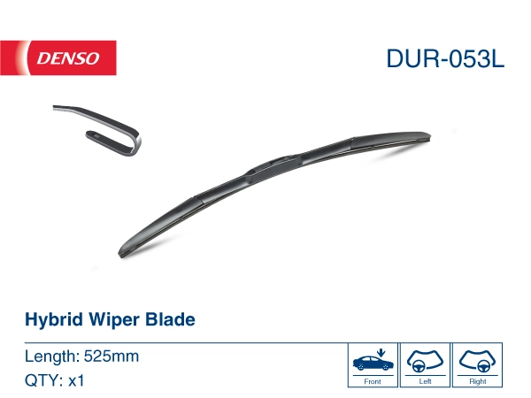 DUR053L Denso Щетка стеклоочистителя лобового стекла, пассажирская