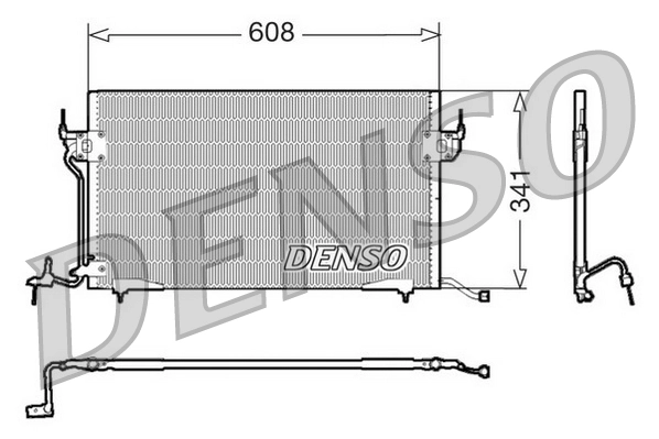  Radiador de aparelho de ar condicionado Citroen ZX hatchback (N2) (1991 - 1997) 