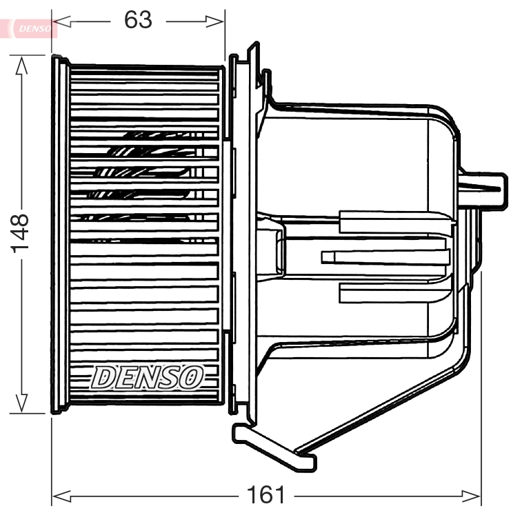 Motor de ventilador de forno (de aquecedor de salão) Citroen C3 2 A51