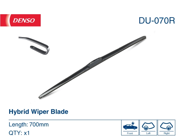 DU070R Denso Щетка-дворник лобового стекла, водительская