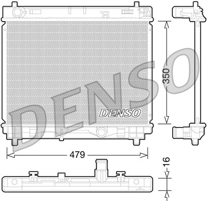 Радиатор 1640033120 Toyota