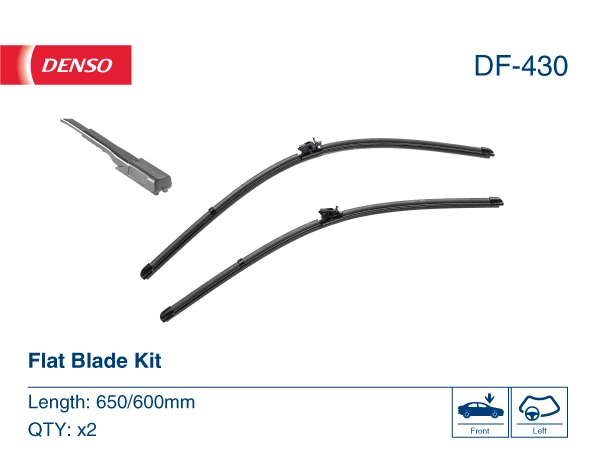 DF430 Denso Щетка-дворник лобового стекла, водительская