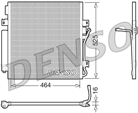 Радиатор кондиционера AC830180 Maxgear