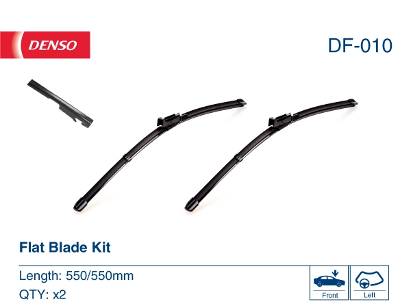DF010 Denso Щетка стеклоочистителя лобового стекла, пассажирская