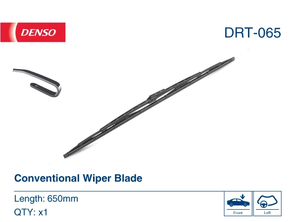 Щетка стеклоочистителя лобового стекла, водительская Denso DRT065 цена, от 16.89 USD