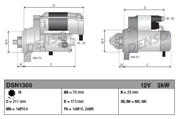 Купить DSN1300 Denso Стартер
