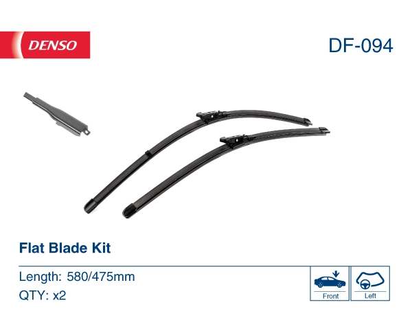 DF094 Denso Щетка стеклоочистителя лобового стекла, пассажирская