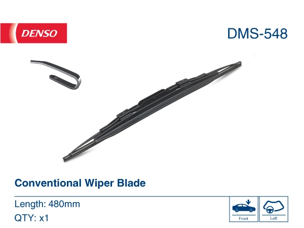 Щетка стеклоочистителя лобового стекла, водительская Denso DMS548 цена, от 4.77 USD
