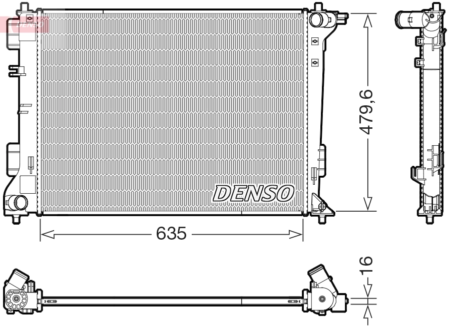 Радиатор 41X1086 Polcar