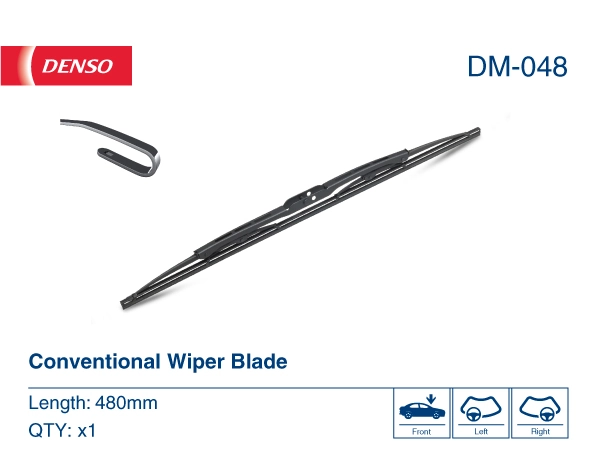 Щетка-дворник лобового стекла, пассажирская Denso DM048 цена, от 7.30 USD