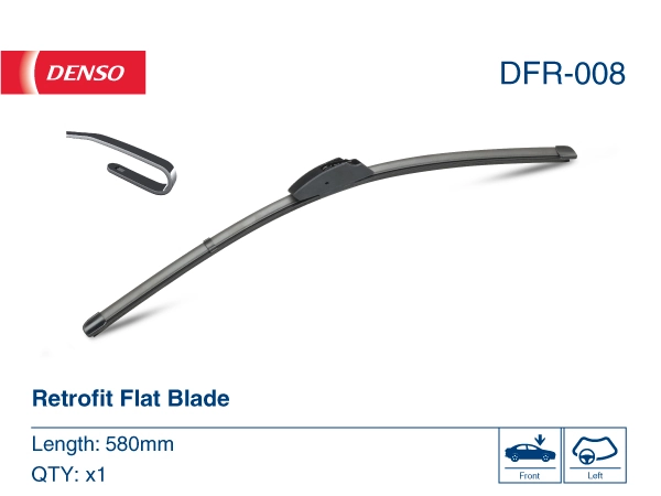 DFR008 Denso Щетка-дворник лобового стекла, водительская