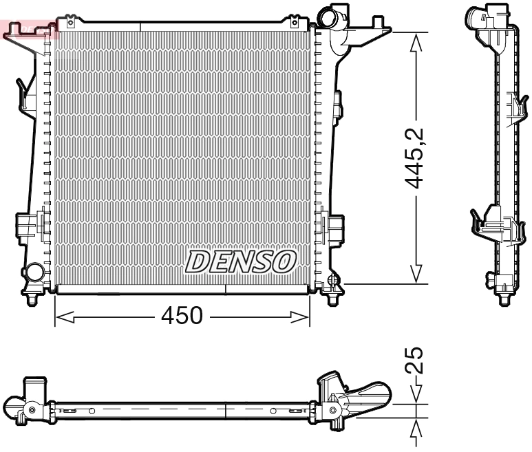 Радиатор охлаждения двигателя Hyundai/Kia 253101H810 цена, от 146.41 USD