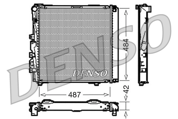 Radiador de esfriamento de motor Mercedes S  W126