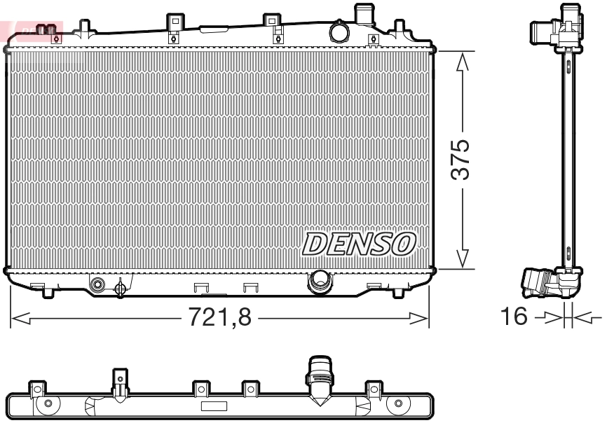 Радиатор 38L3081K Polcar