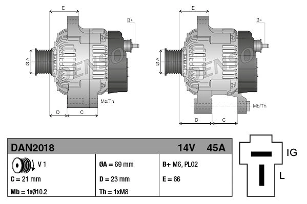 2706087701 Toyota Генератор автомобильный