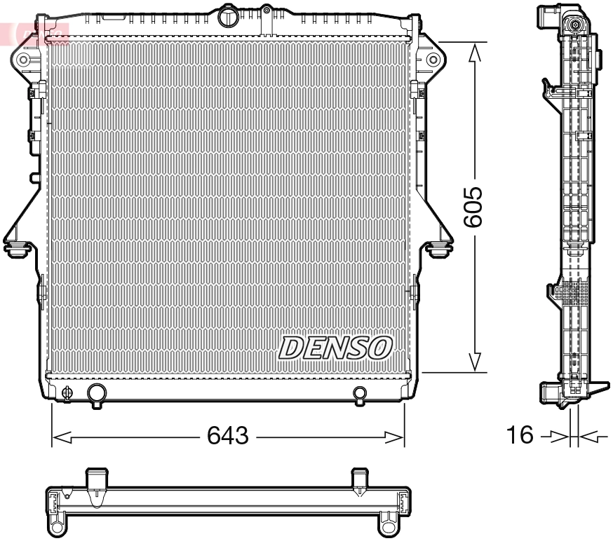 Радиатор охлаждения двигателя Ford 2102128 цена, от 194.79 USD