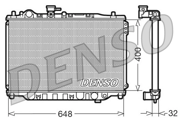 Радиатор охлаждения двигателя Mazda F2H115200 цена, от 92.45 USD