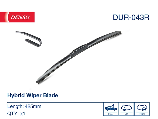 DUR043R Denso Щетка стеклоочистителя лобового стекла, пассажирская