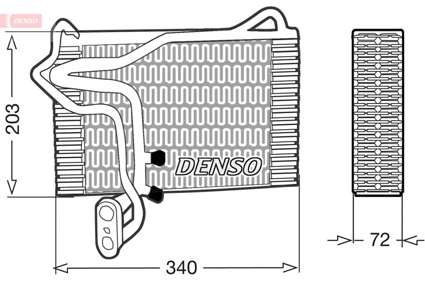 Vaporizador de aparelho de ar condicionado Audi 80 89, 89Q, 8A