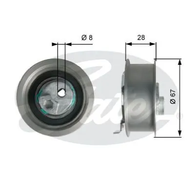 Ролик натяжителя Gates T43237