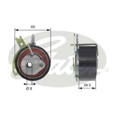 Ролик ГРМ T43186 Gates
