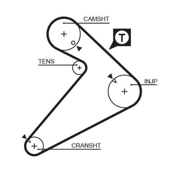 Correia do mecanismo de distribuição de gás para Mitsubishi L 300  P0W, P1W, P2W