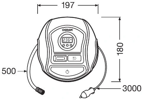 Компрессор для подкачки шин Osram OTI450 цена, от 57.13 USD