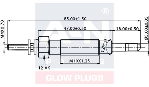 Vela de incandescência Mitsubishi Pajero K90
