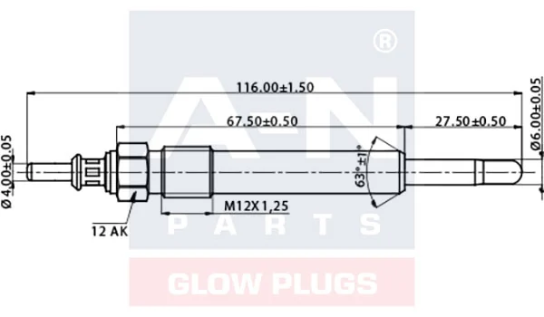 A0001592101 Mercedes Свечи накаливания