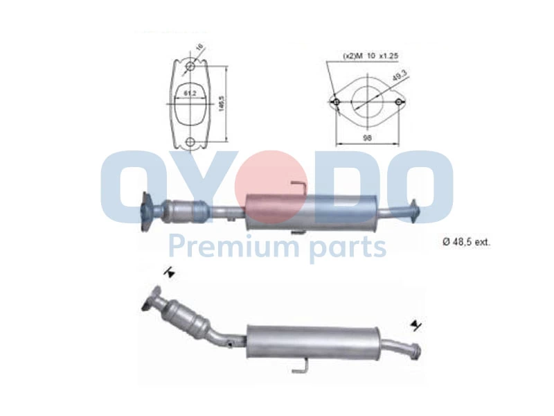 Глушитель, передняя часть Maxgear 276223 цена, от 253.12 USD