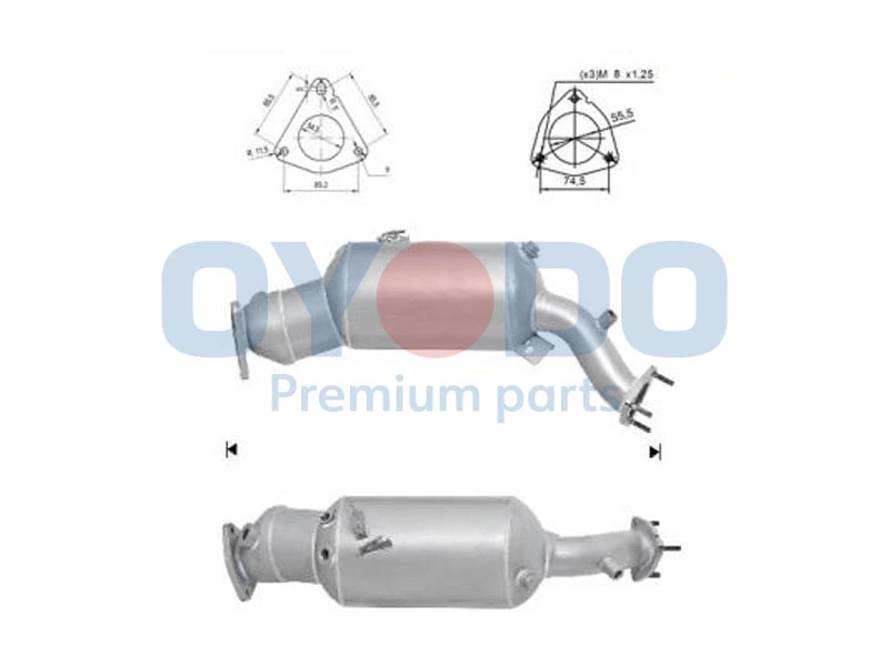 Сажевый фильтр DPF на Audi Q5  8RB