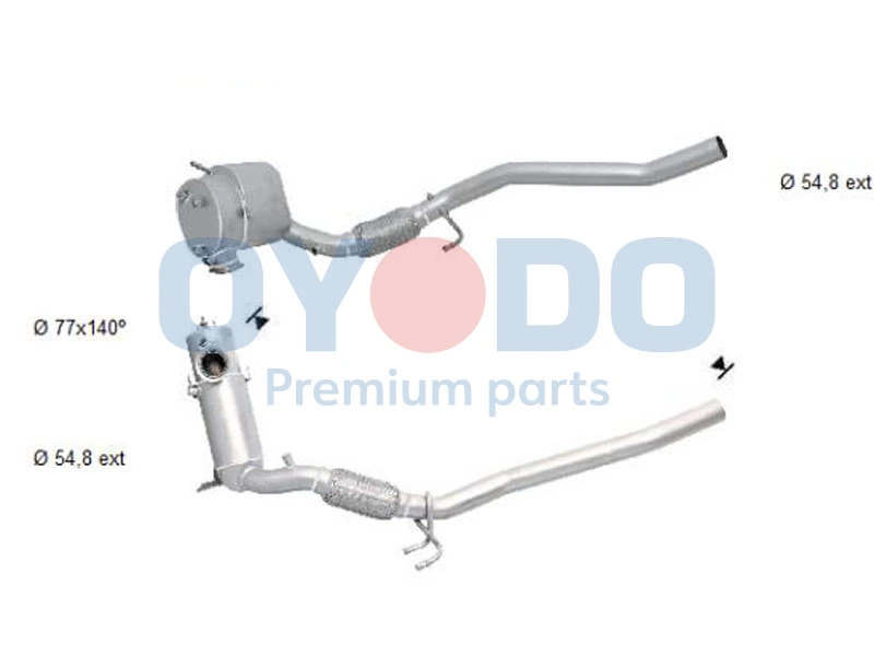 Сажевый фильтр DPF на Seat Altea XL 5P5, 5P8