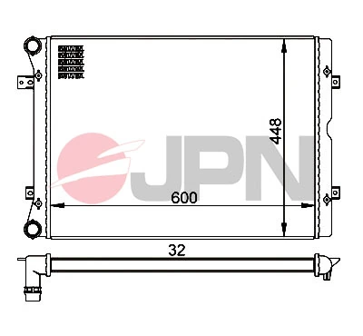 Радиатор охлаждения двигателя Polcar 9551081 цена, от 70.78 USD