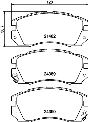 Колодки Mintye MP2296 цена, от 13.56 USD