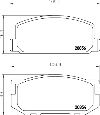 Колодки передние на Toyota Corolla  E8