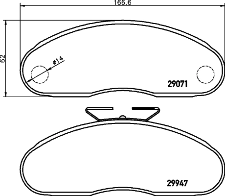 Передние тормозные колодки 8550502438 Renault (RVI)