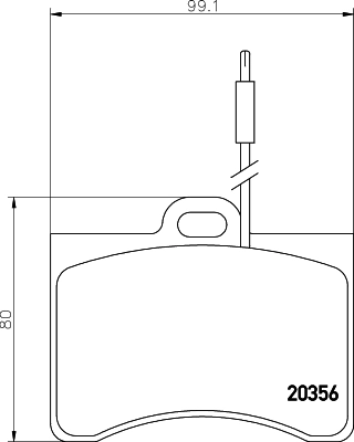 Передние тормозные колодки 95624480 Peugeot/Citroen