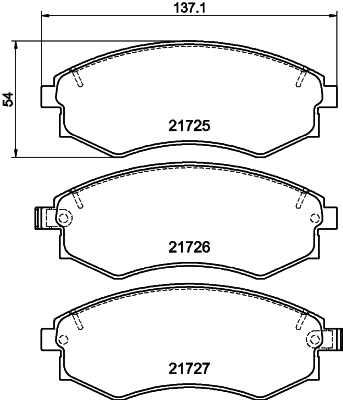 Передние тормозные колодки 4106065E90 Suzuki