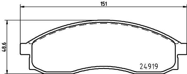 Тормозные колодки Nissan/Infiniti 410605L825