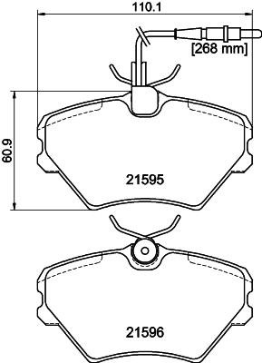Передние тормозные колодки 8671016709 Renault (RVI)