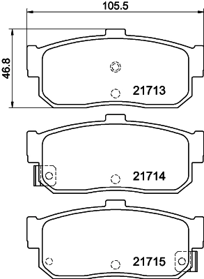 C21040FBK FBK Колодки тормозные дисковые комплект