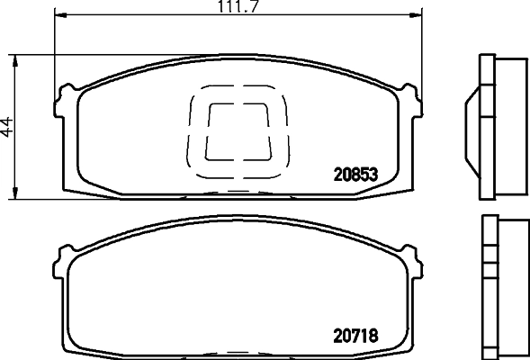 BF0305 AMP/Paradowscy Колодки передние