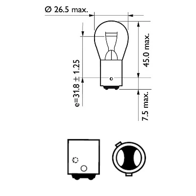 Лампочка накаливания Philips 12495CP цена, от 4.00 USD