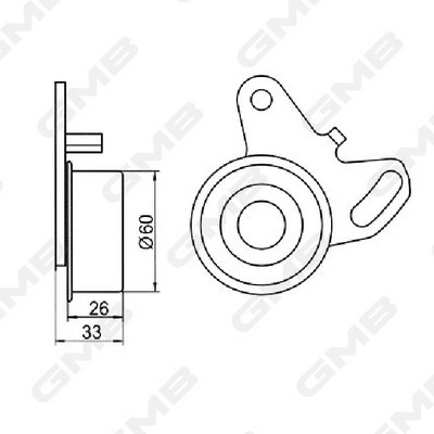 Натяжной ролик ГРМ GMB GT10032